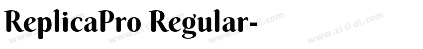 ReplicaPro Regular字体转换